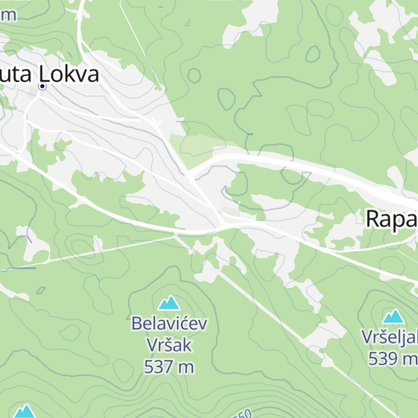 Map of Gacka dolina