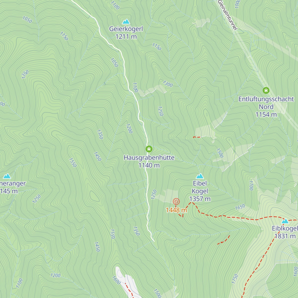 Hausgrabenhütte map