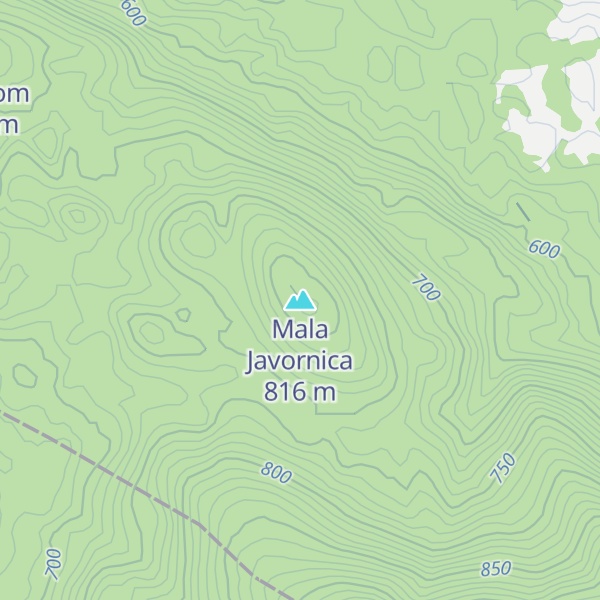Map of Mala Javornica