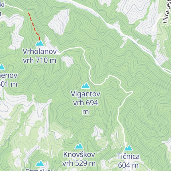 Map of Vigantov vrh