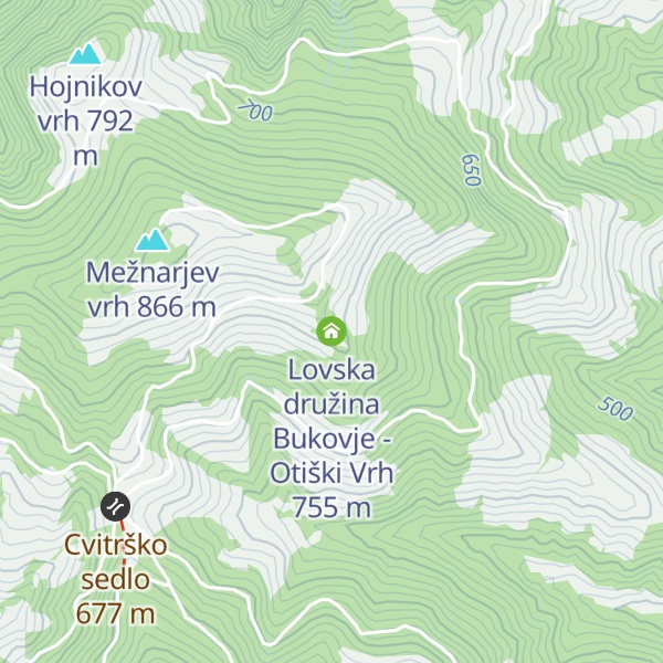 Map of Lovska družina Bukovje - Otiški Vrh