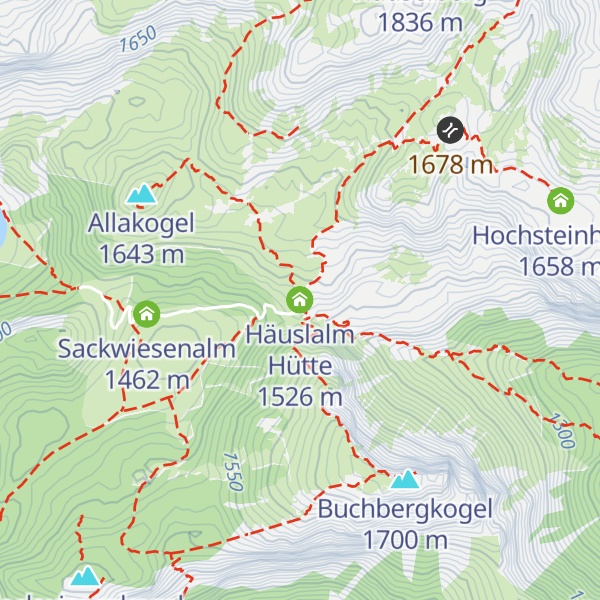 Map of Häuslalm Hütte