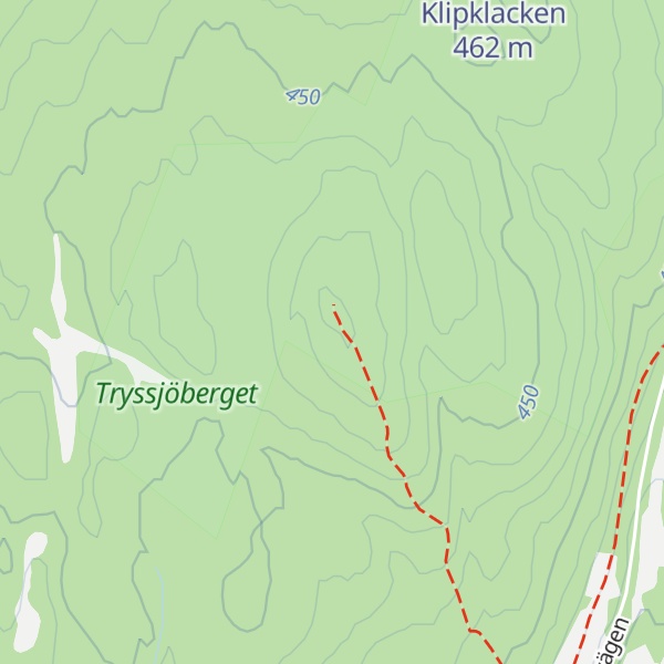 Map of Tryss klack