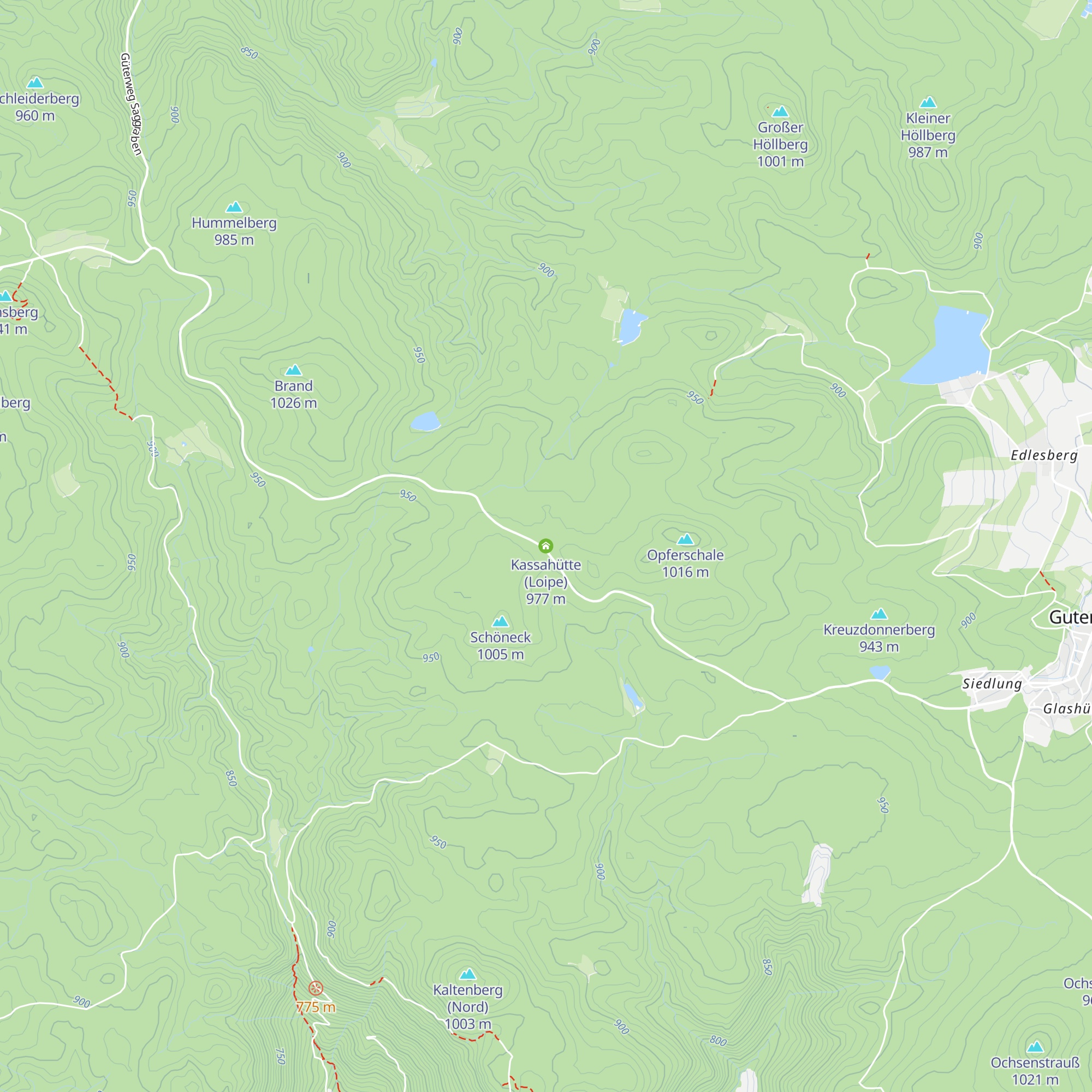 Kassahütte (Loipe) map