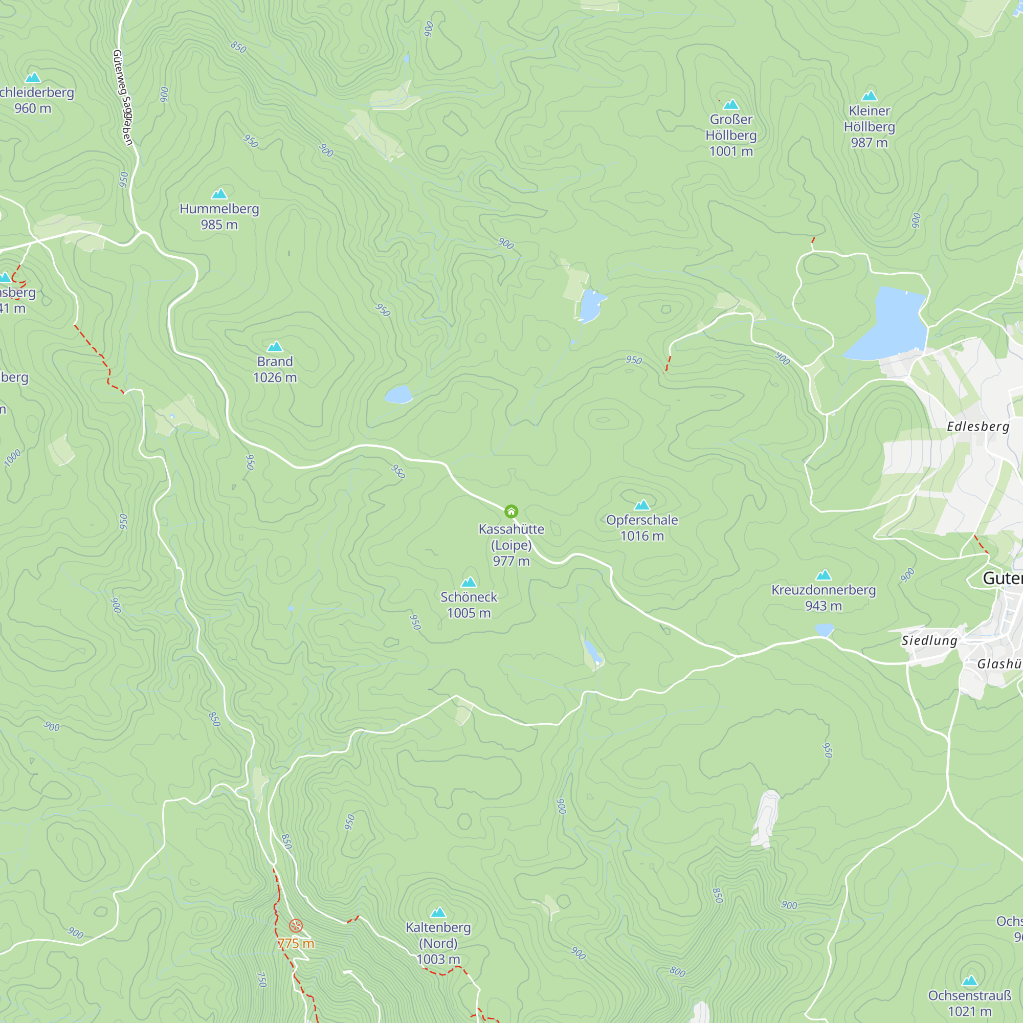 Kassahütte (Loipe) map