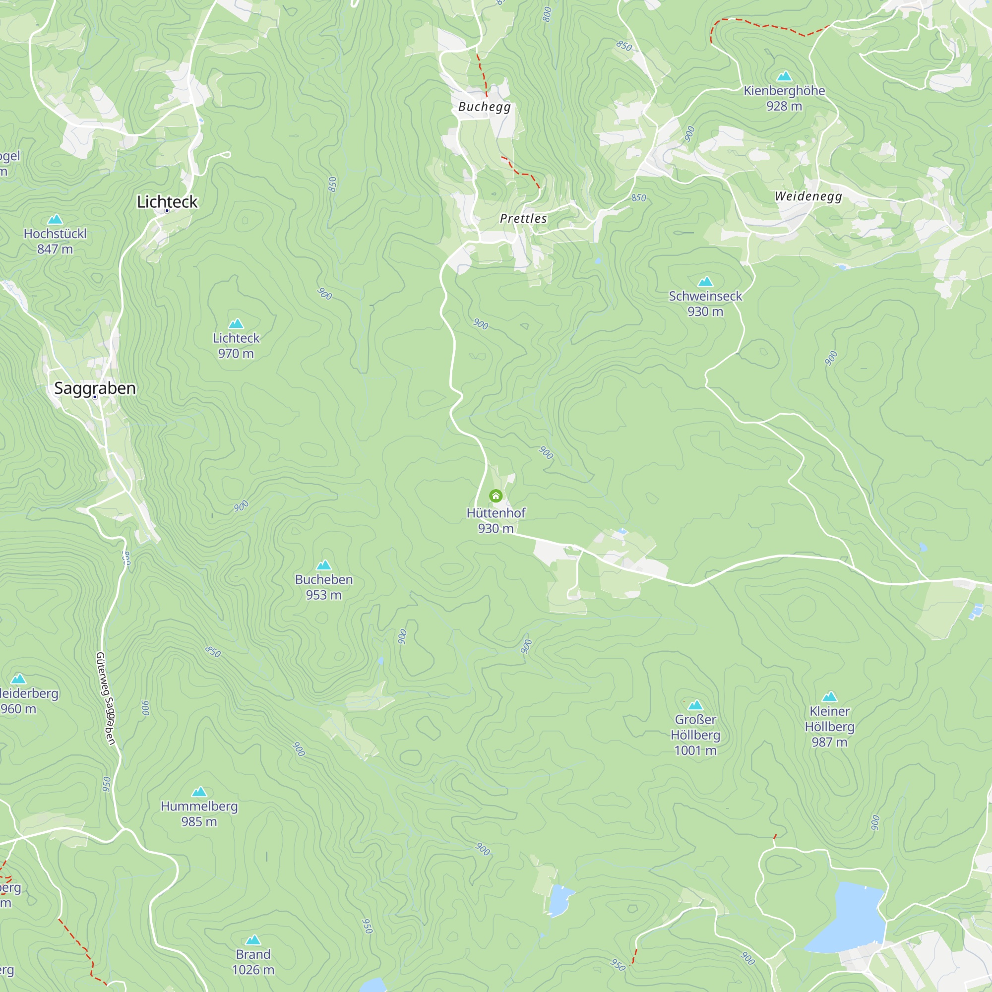 Hüttenhof map