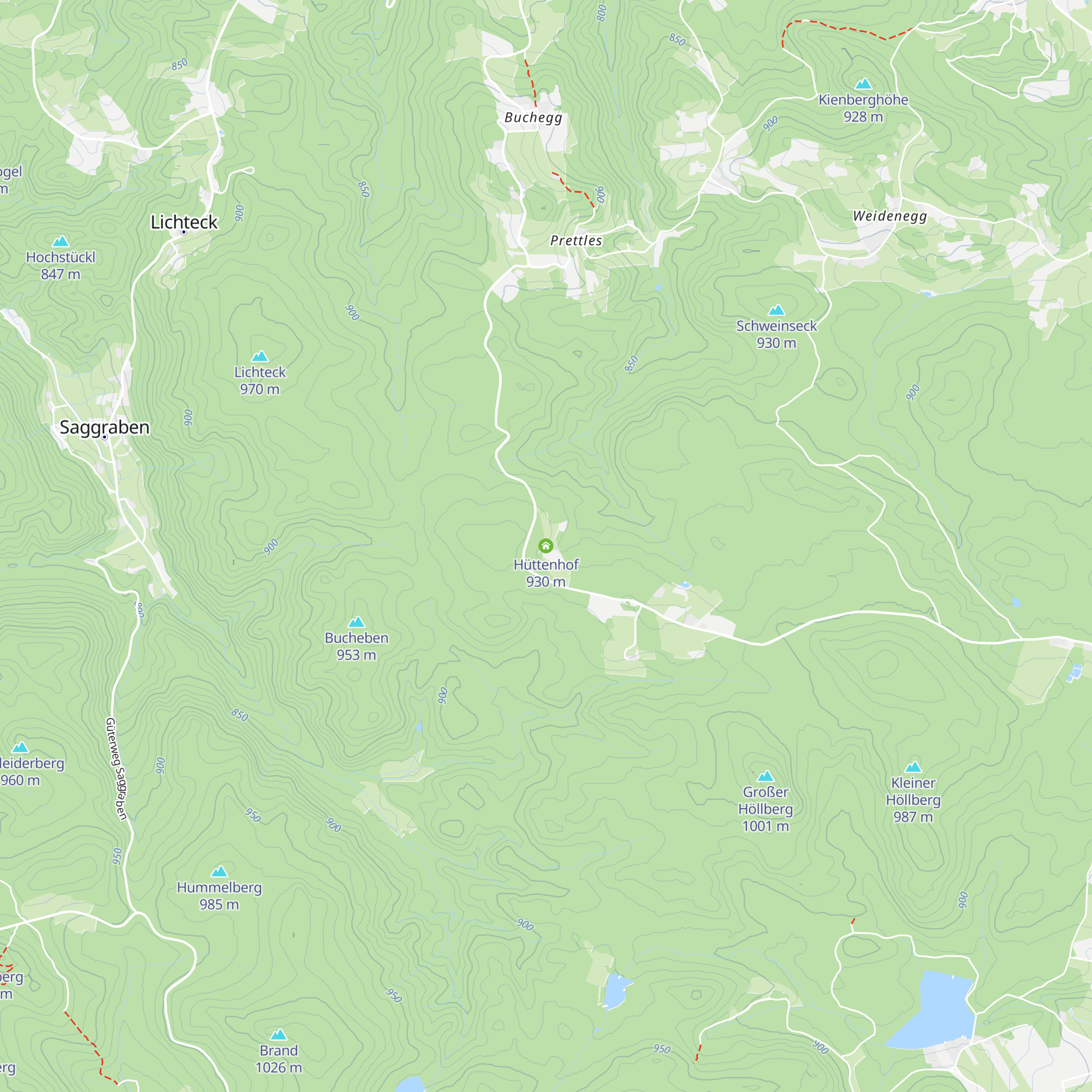 Hüttenhof map