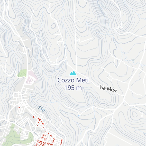 Map of Cozzo Meti