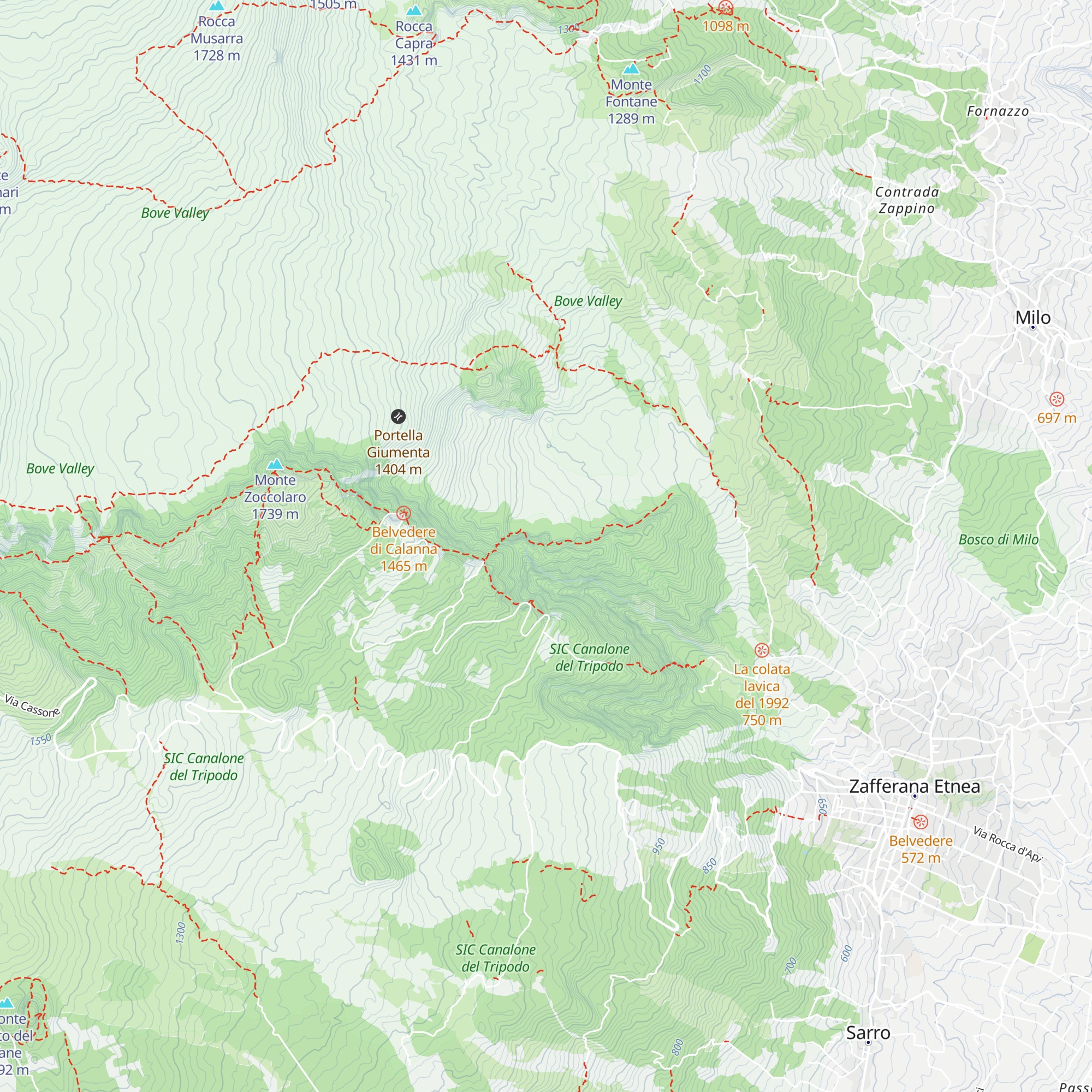 Capanna del Ghiro map