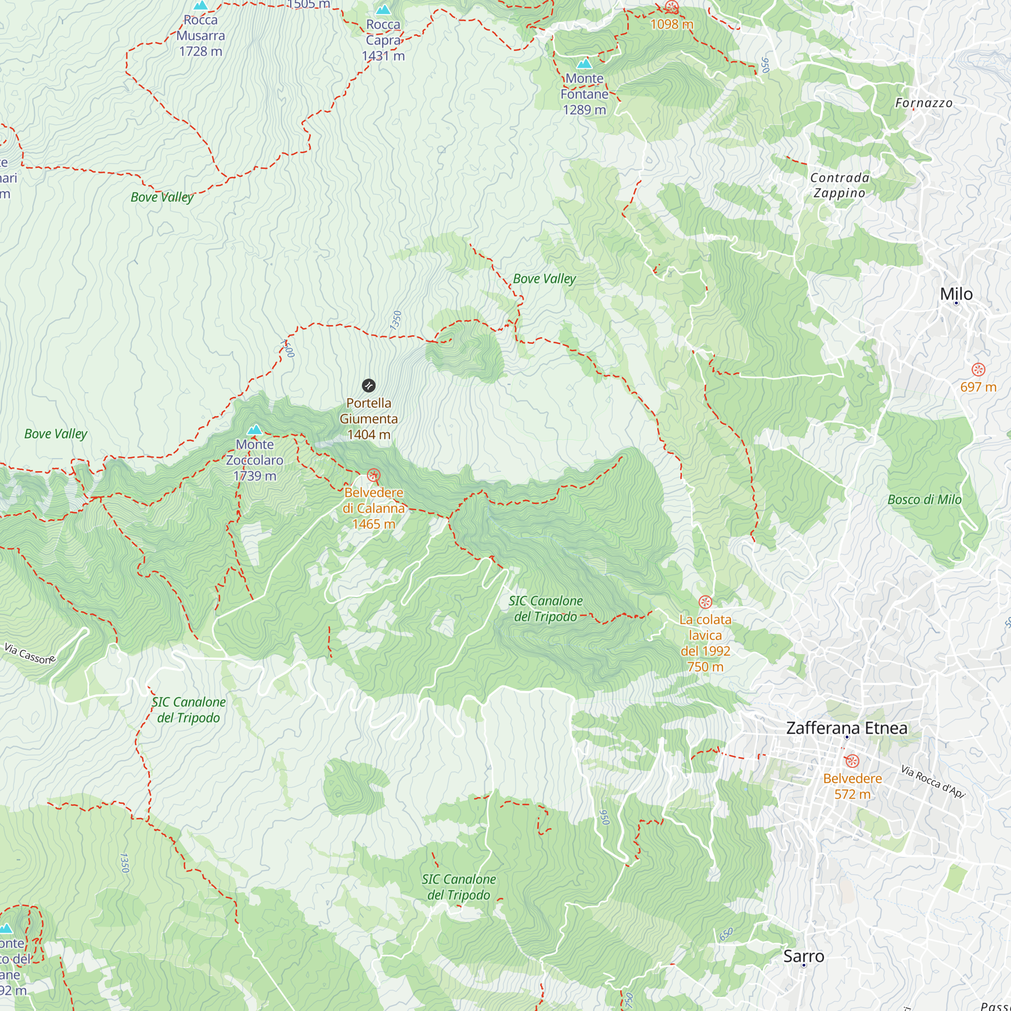 Capanna del Ghiro map