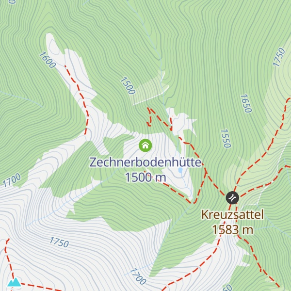 Map of Zechnerbodenhütte