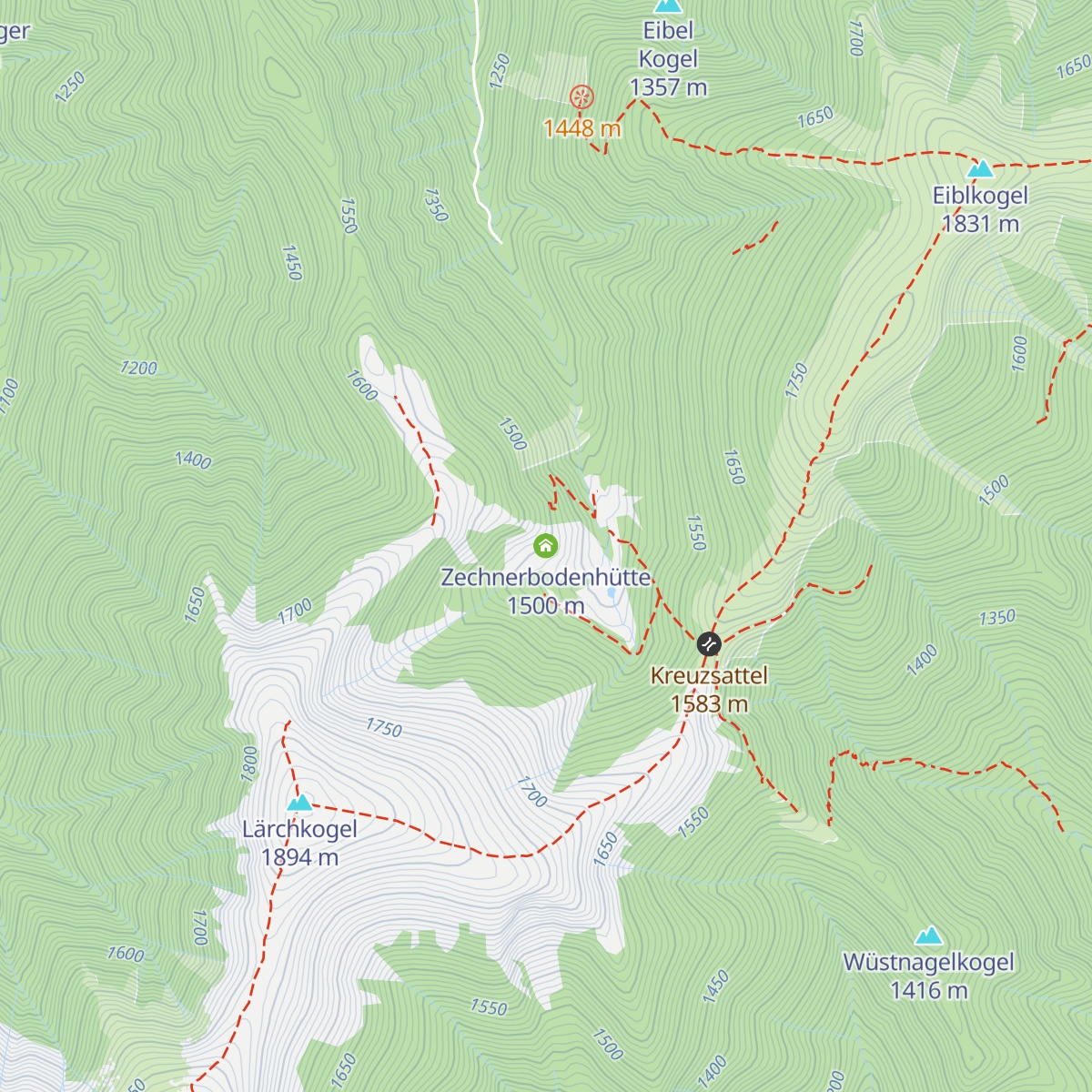 Zechnerbodenhütte map