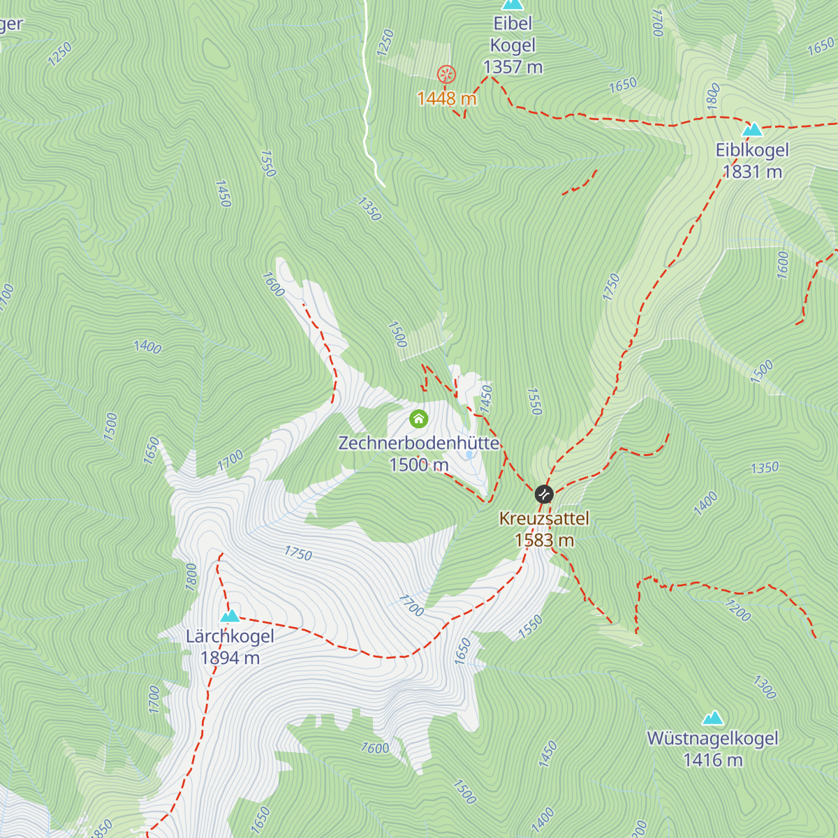 Zechnerbodenhütte map