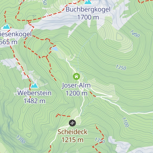 Map of Joser-Alm