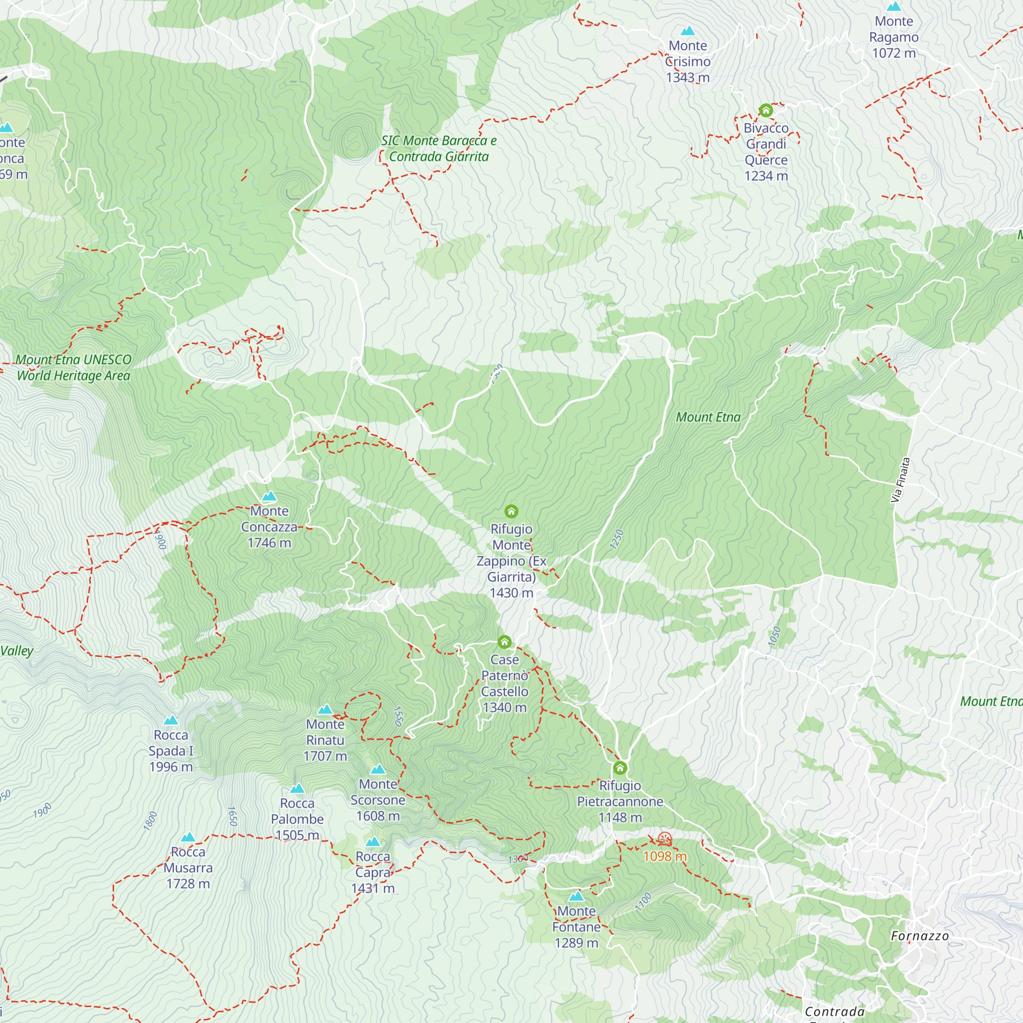 Rifugio Monte Zappino (Ex Giarrita) map