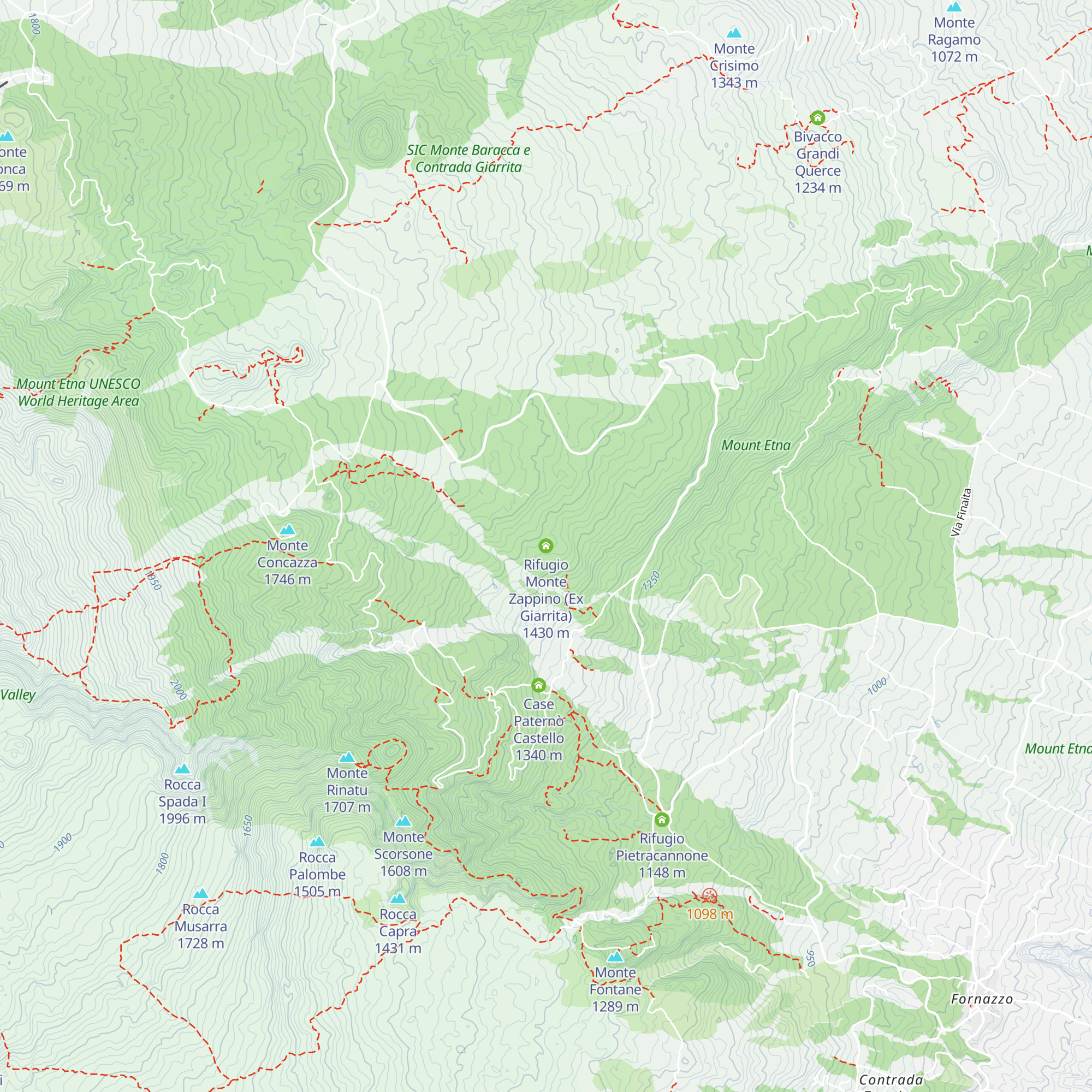 Rifugio Monte Zappino (Ex Giarrita) map