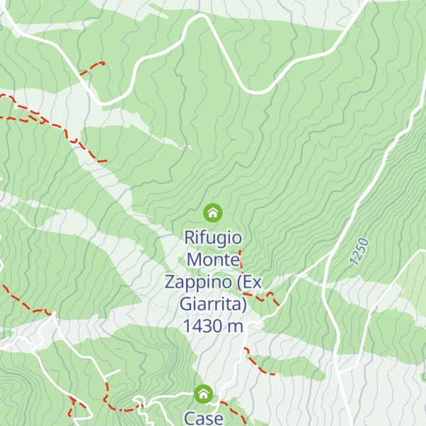 Map of Rifugio Monte Zappino (Ex Giarrita)