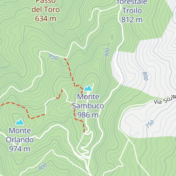 Map of Monte Sambuco