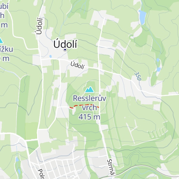 Map of Resslerův vrch