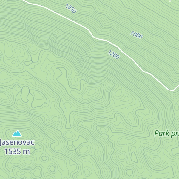 Map of Veliki Obljak