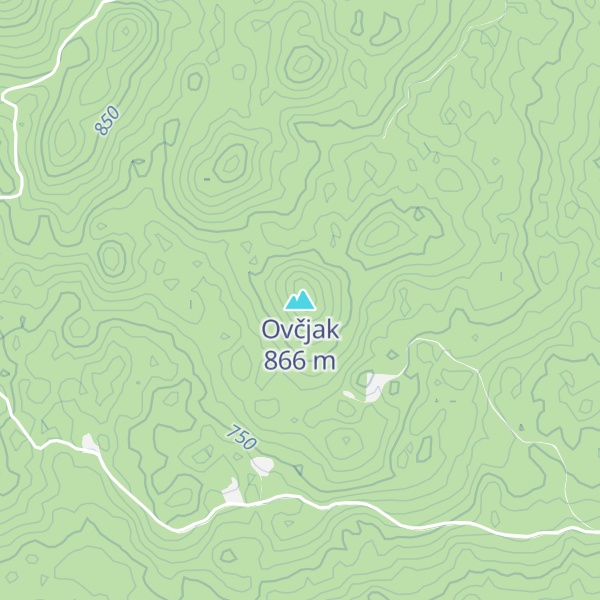 Map of Ovčjak