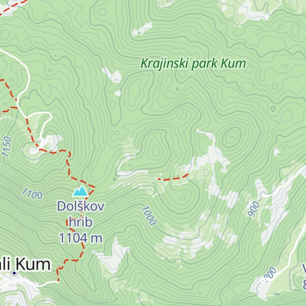 Map of Varlčev hrib