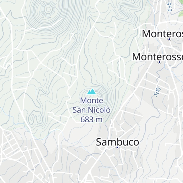 Map of Monte San Nicolò