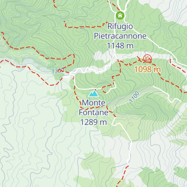 Map of Monte Fontane
