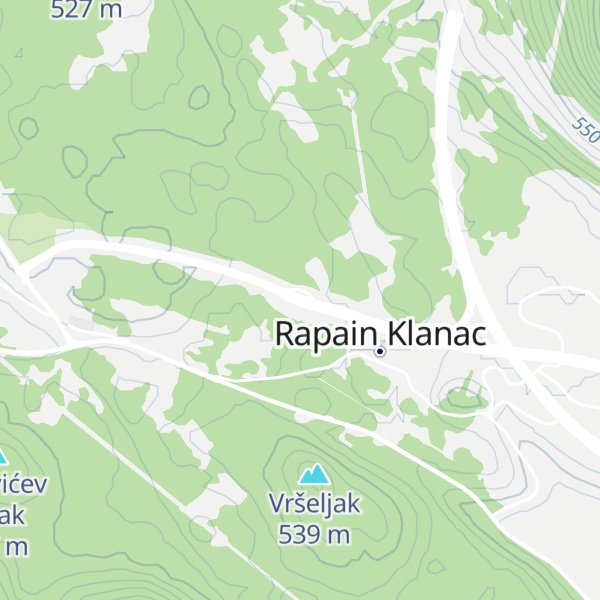 Map of Naplatna postaja Žuta Lokva
