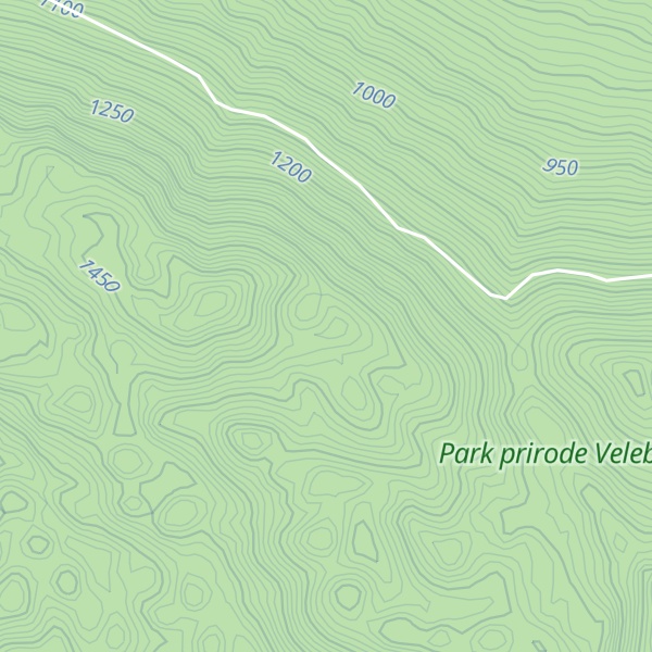 Map of Mali Obljak