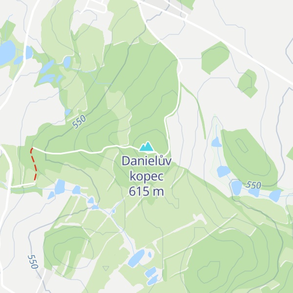 Map of Danielův kopec