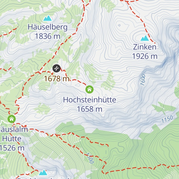 Map of Hochsteinhütte