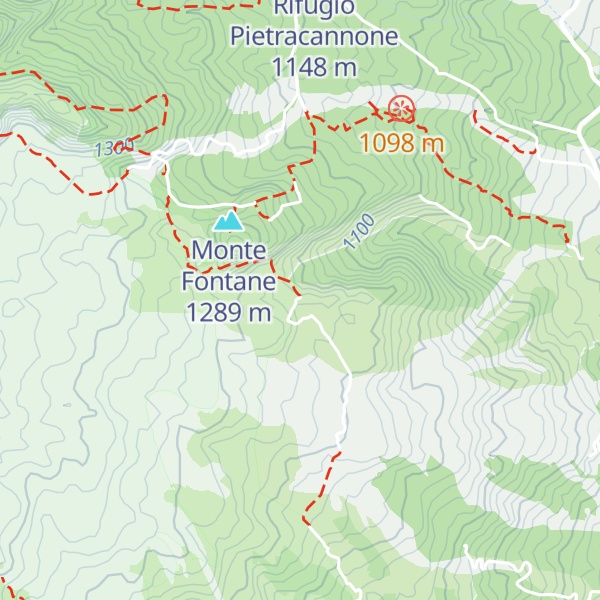 Map of Bivacco Monte Caliatu