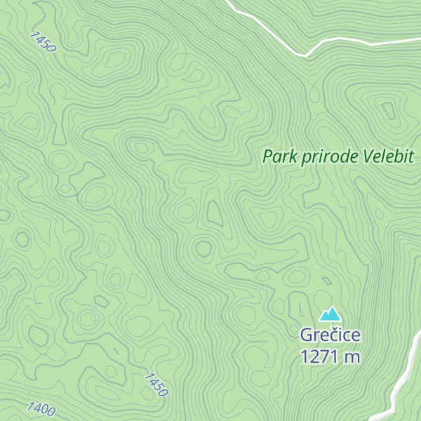 Map of Prostrić vrh
