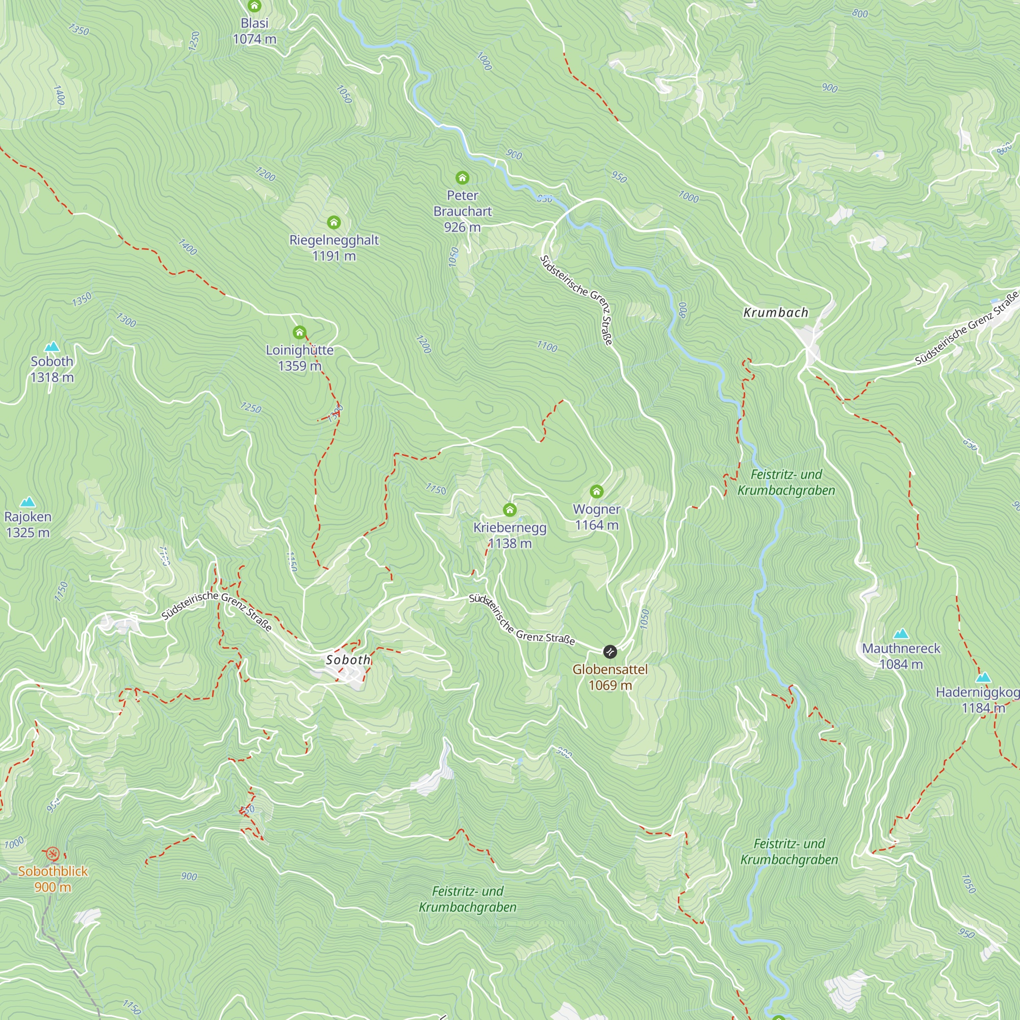 Kriebernegg map