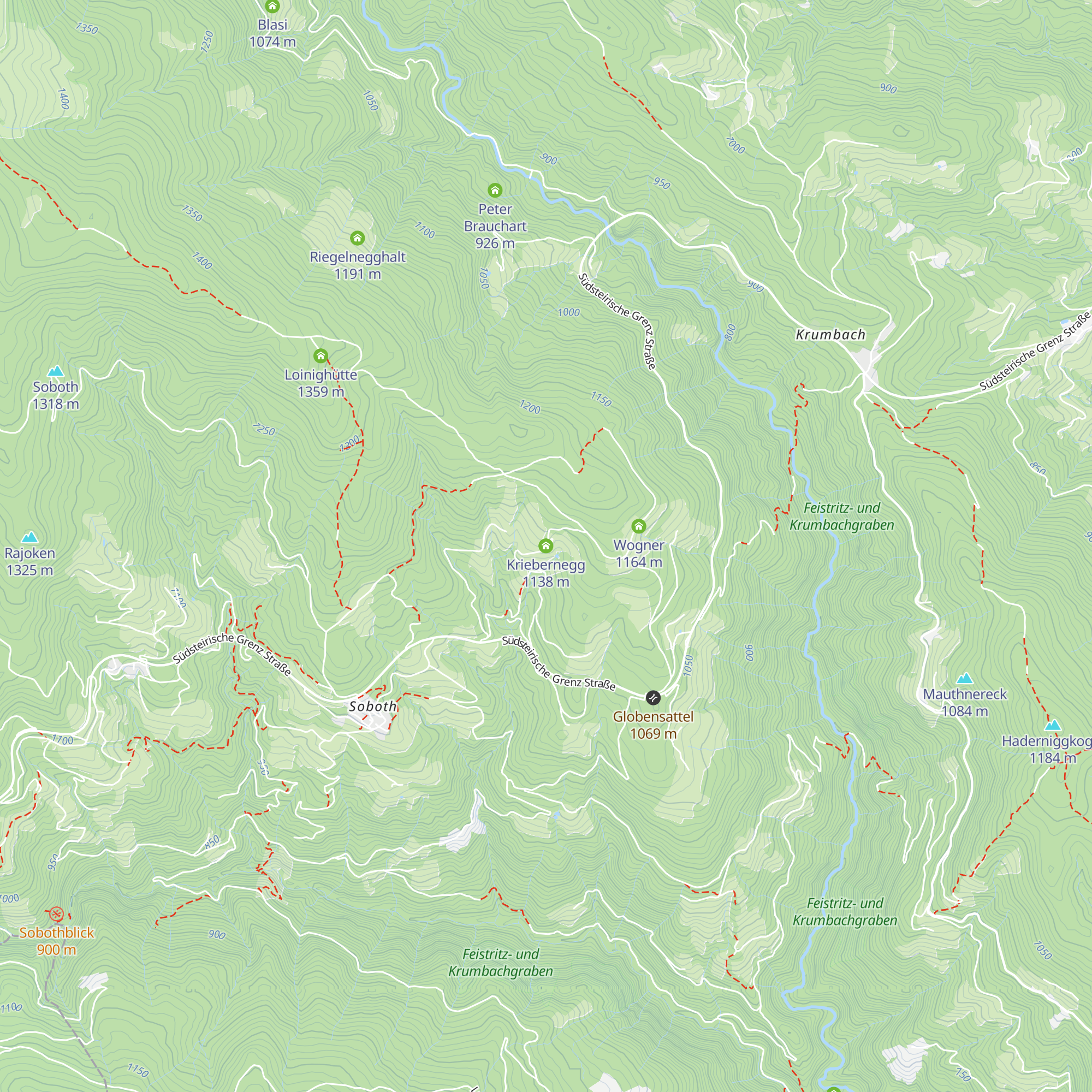 Kriebernegg map