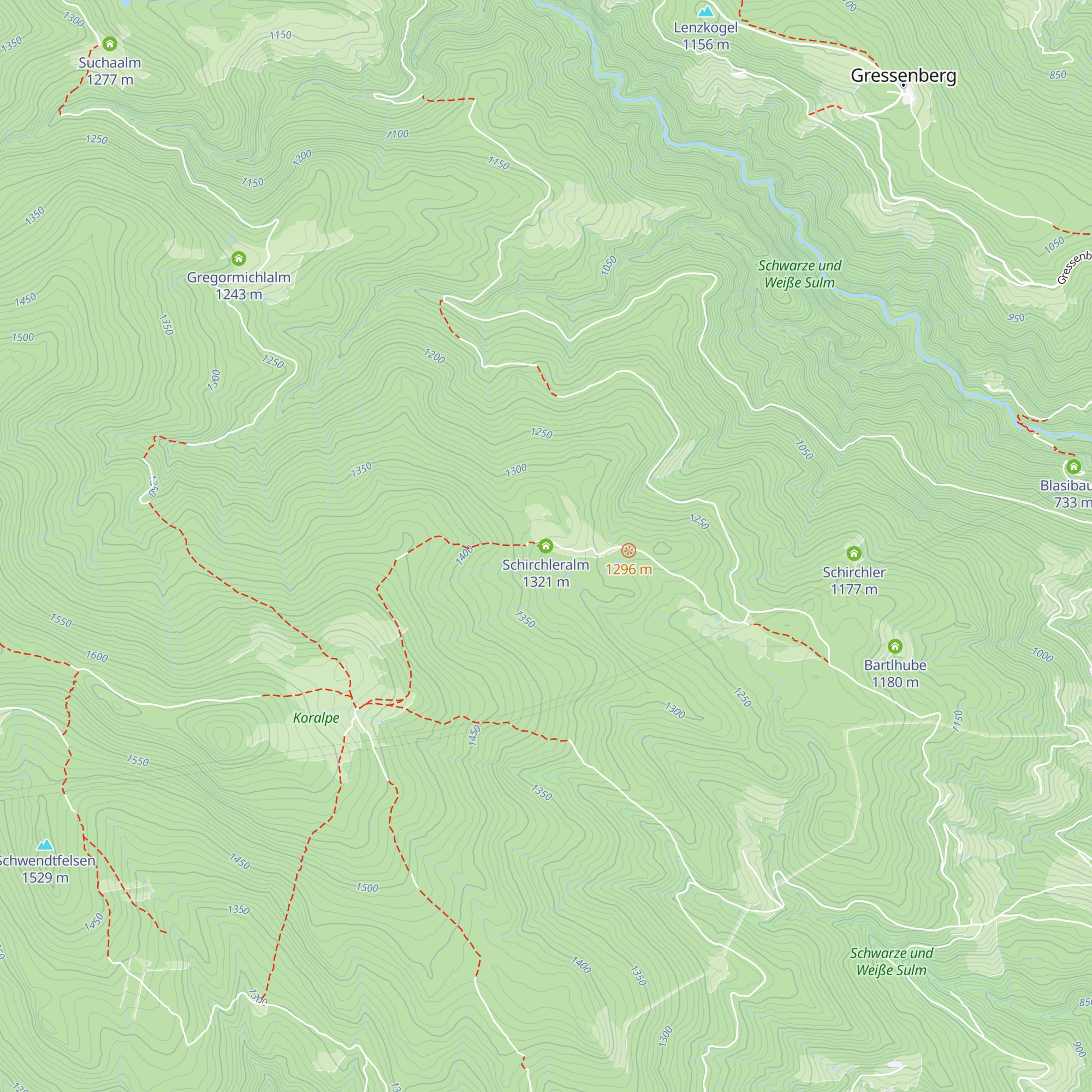Schirchleralm map