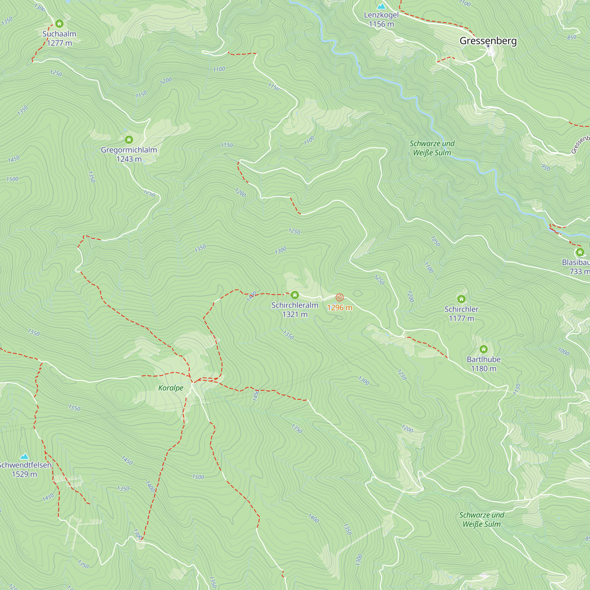Schirchleralm map