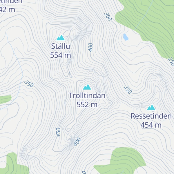 Map of Trolltindan