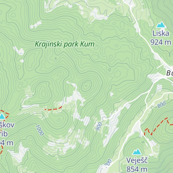 Map of Ključevica
