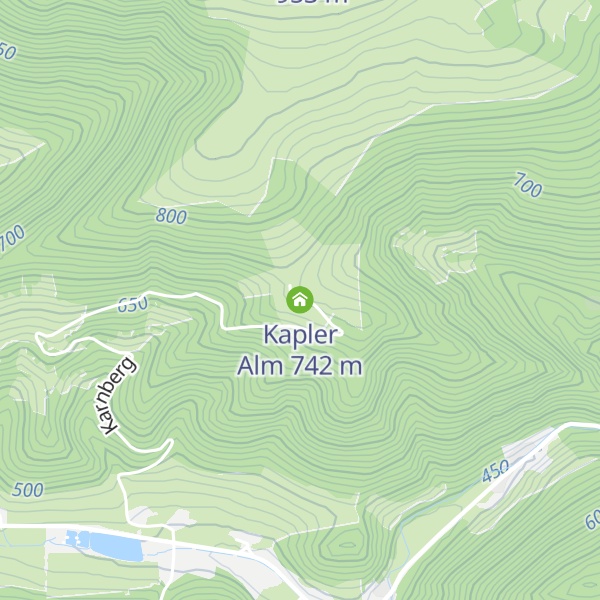 Map of Kapler Alm