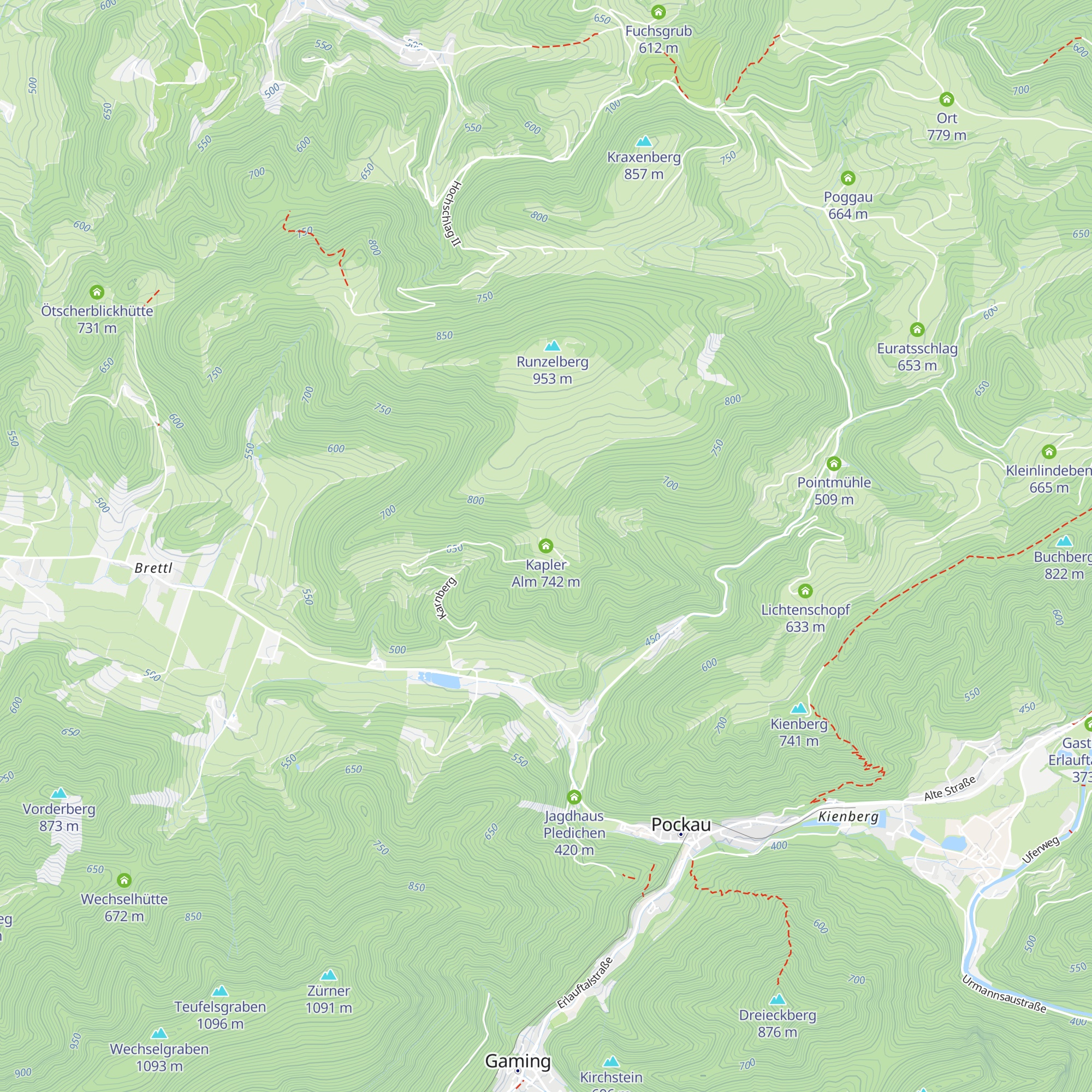 Kapler Alm map