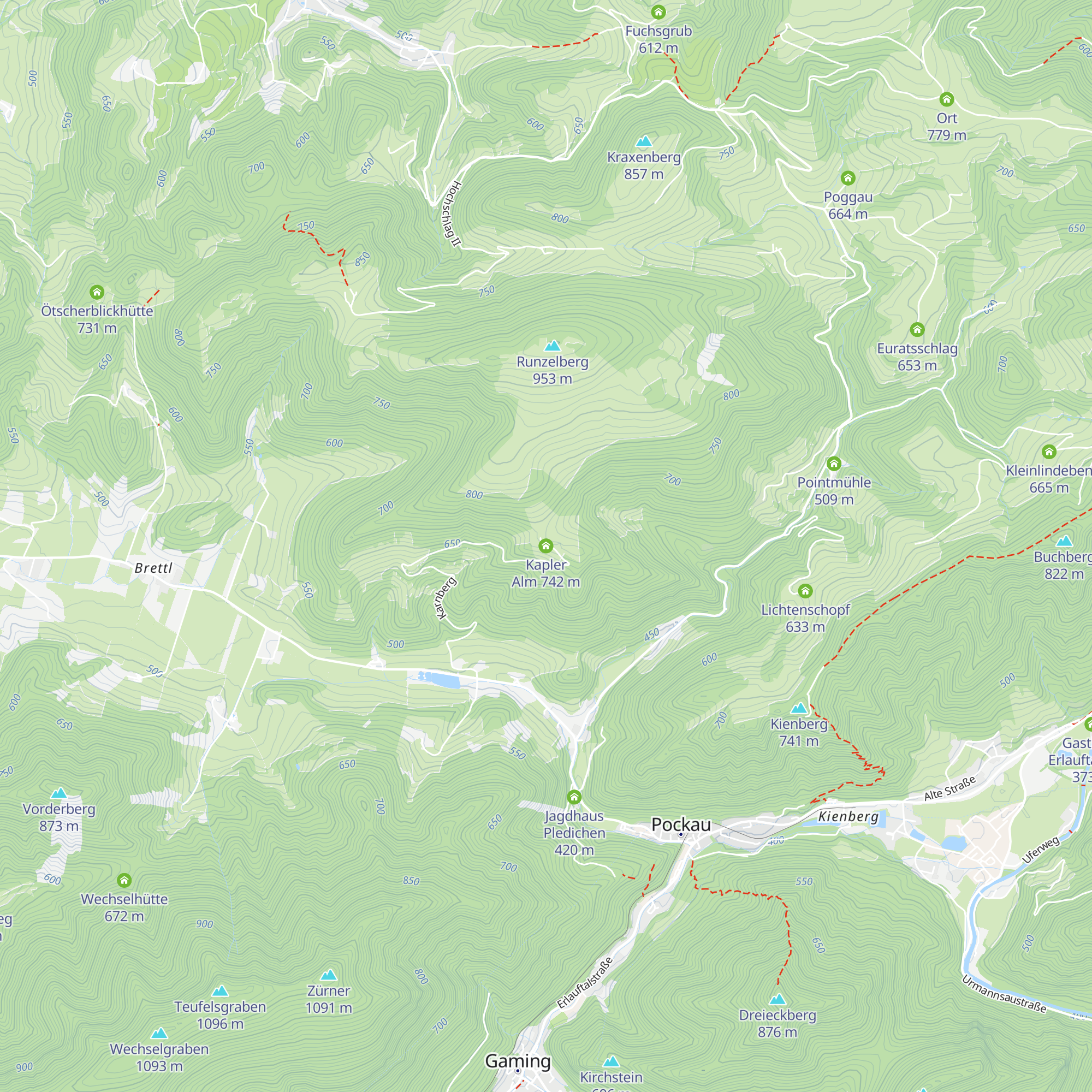 Kapler Alm map