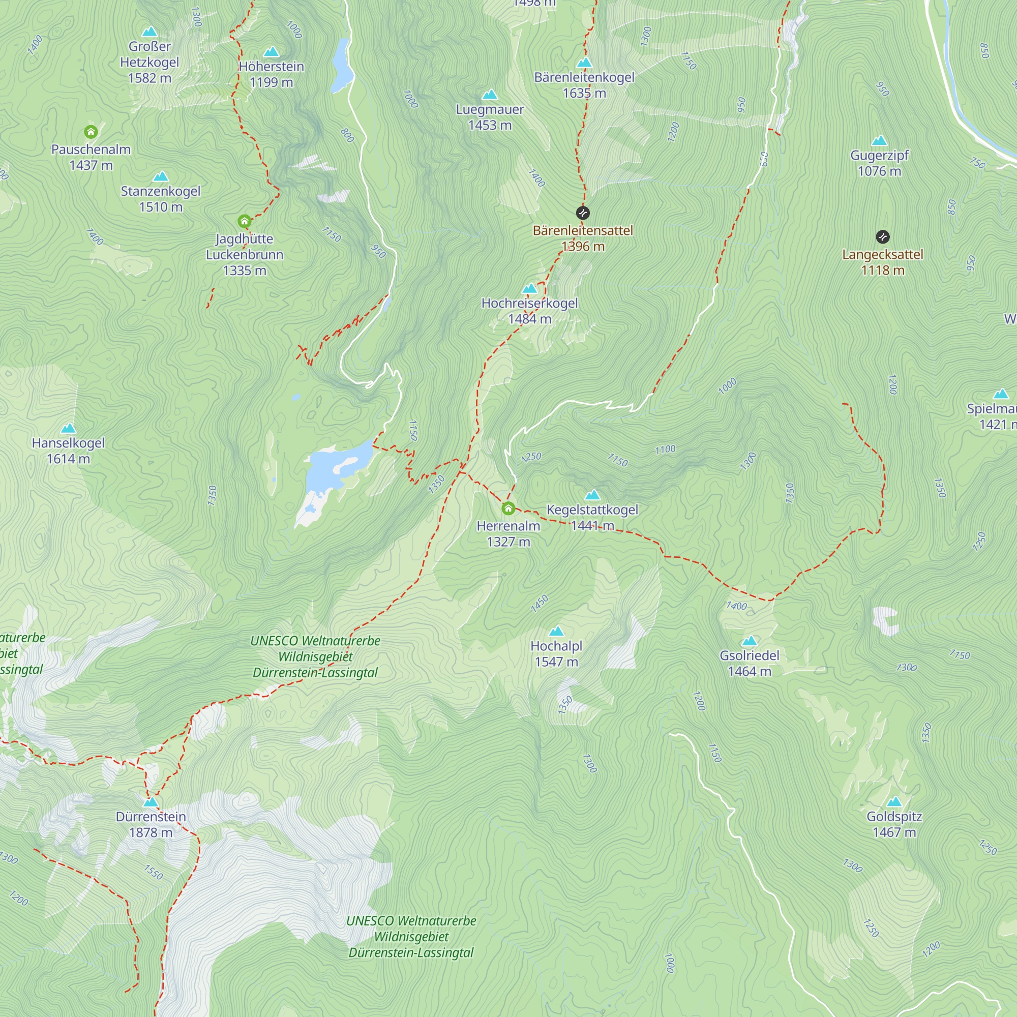 Herrenalm map