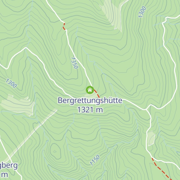 Map of Bergrettungshütte