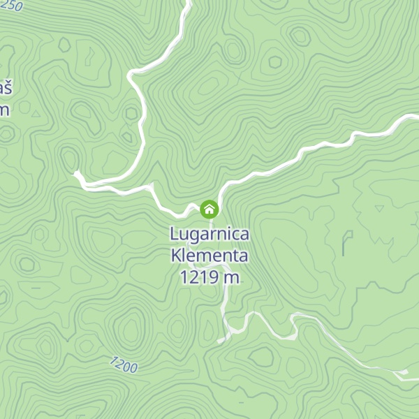 Map of Lugarnica Klementa