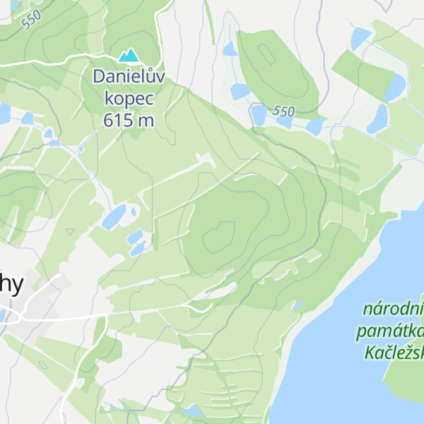 Map of Vicanův kopec [Kačlehy]