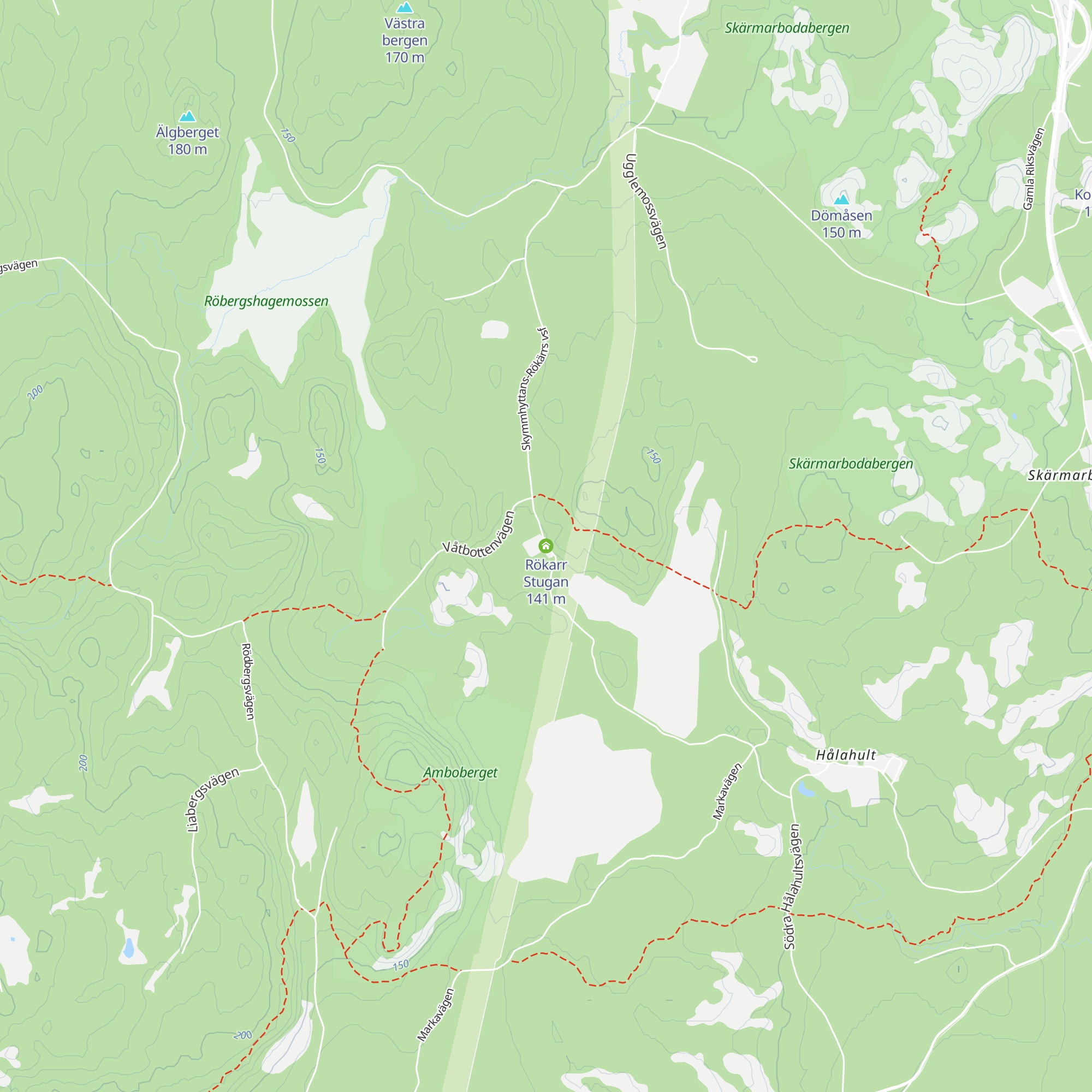 Rökarr Stugan map