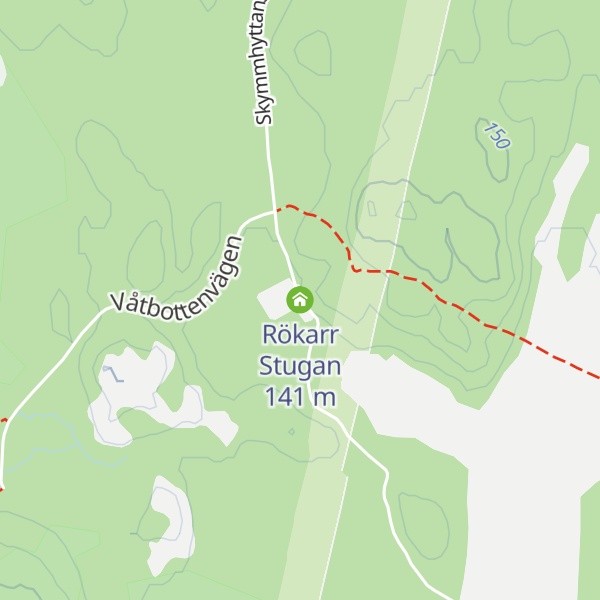 Map of Rökarr Stugan