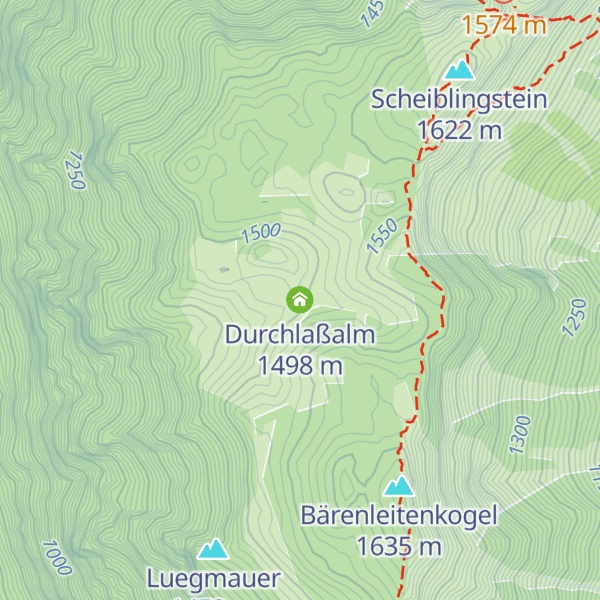 Map of Durchlaßalm